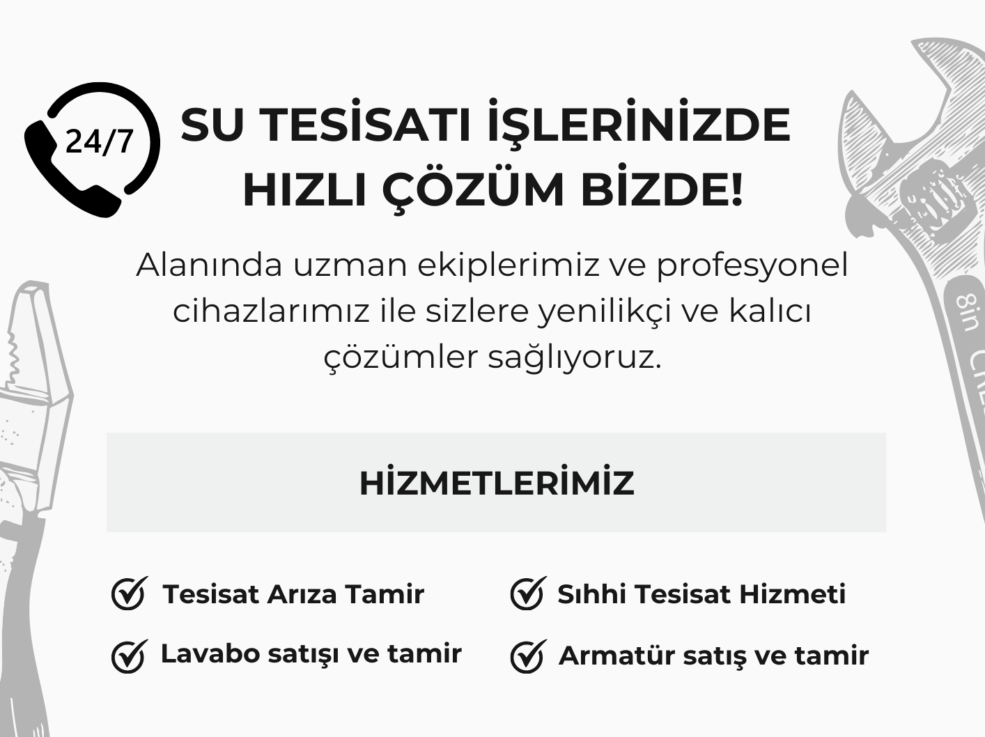 Son Sistem Kameralı Noktasal Arıza Tespit İle 7/24 Hizmetinizdeyiz.